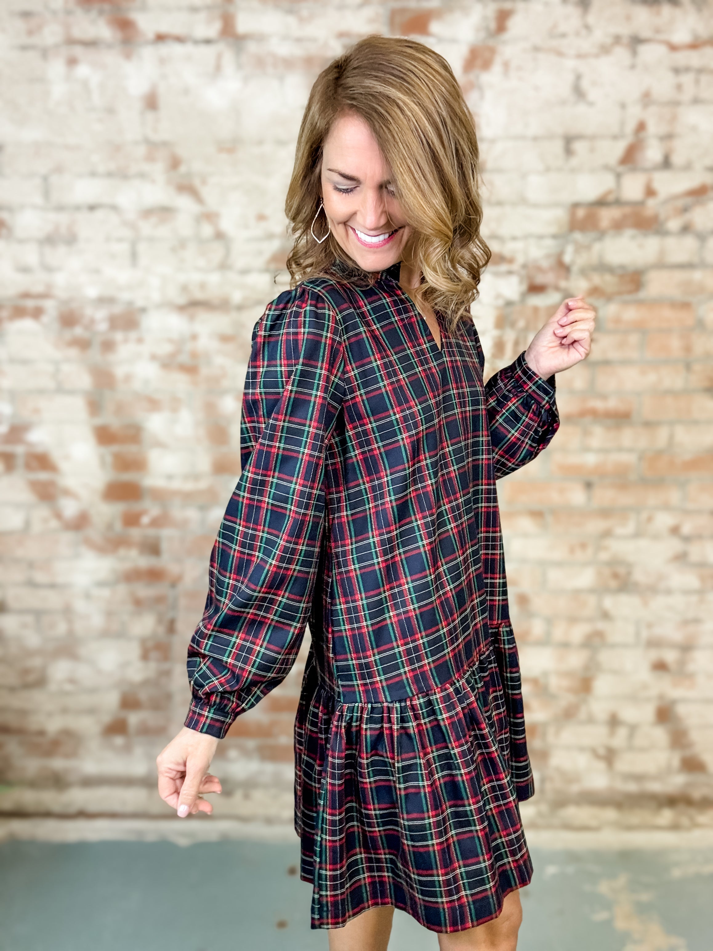 Reverie Plaid Dress