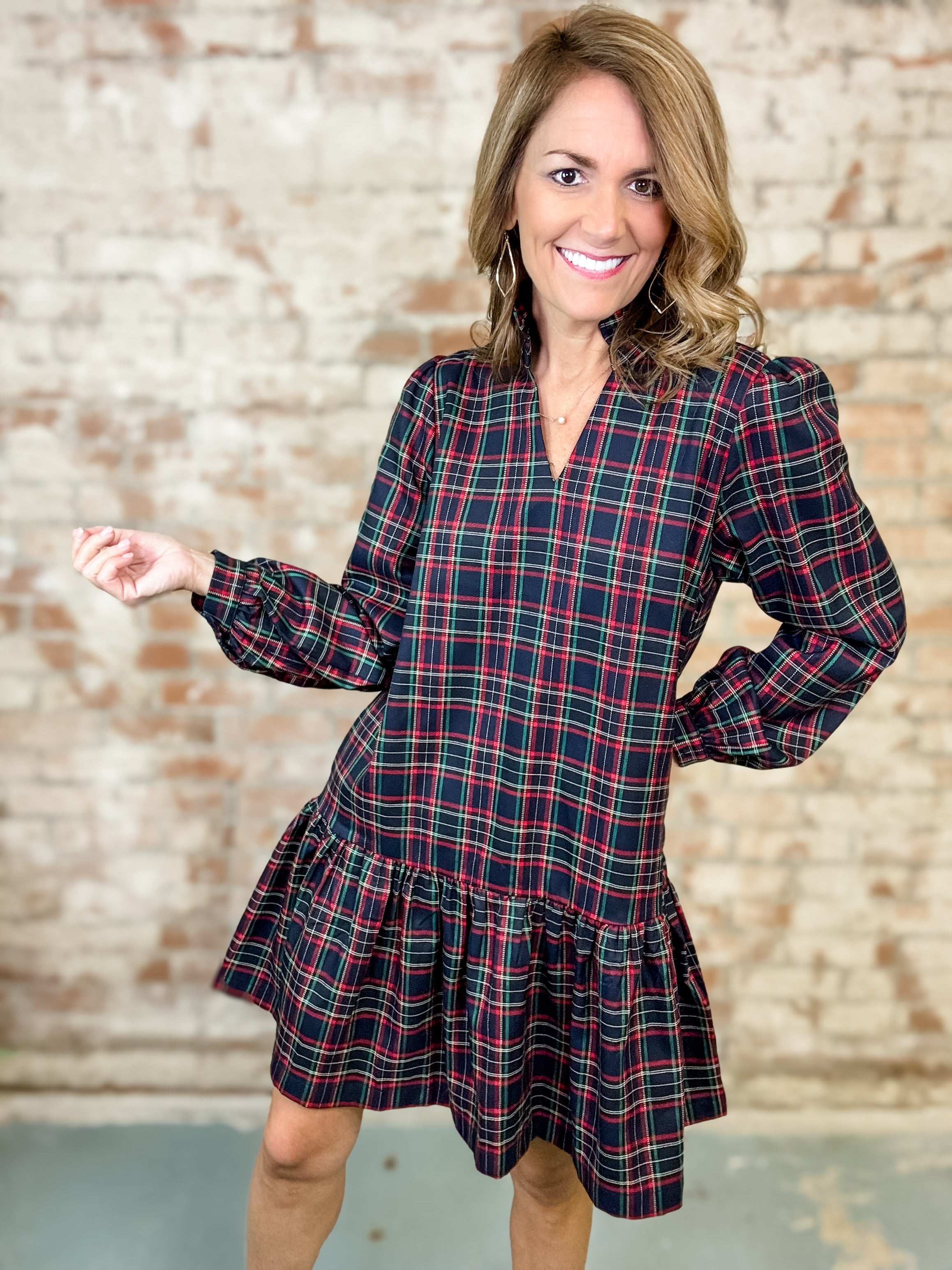 Reverie Plaid Dress