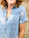 McCally Printed Denim Dress