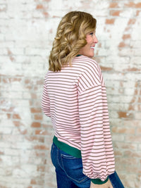 Krystal Stripe Long Sleeve Top