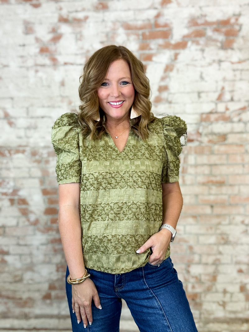 THML Brookelyn Textured Top