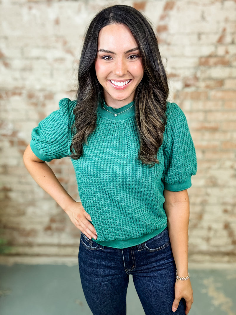 Valle Textured Knit Top