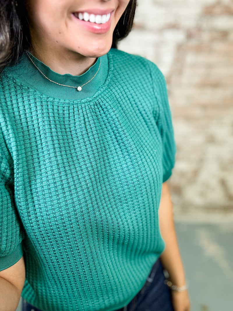 Valle Textured Knit Top