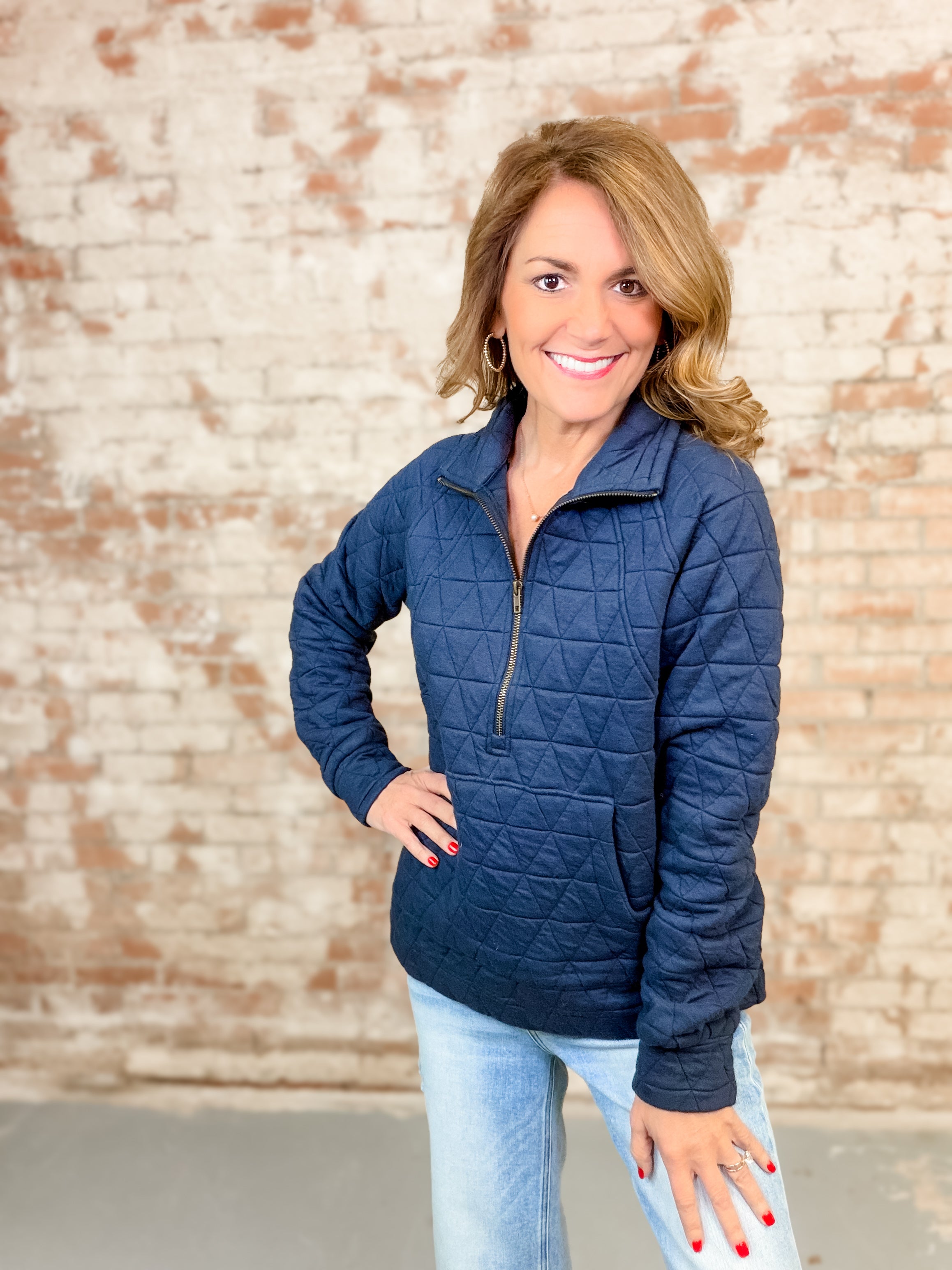 Armada Quilted Pullover