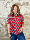 THML Julee Block Print Top