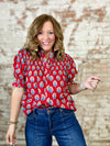 THML Julee Block Print Top