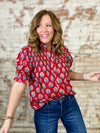 THML Julee Block Print Top