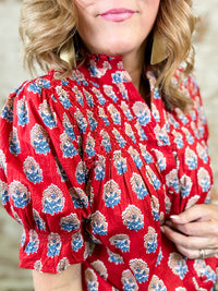 THML Julee Block Print Top