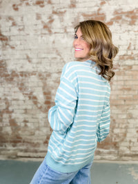 Quincy Balloon Sleeve Striped Top