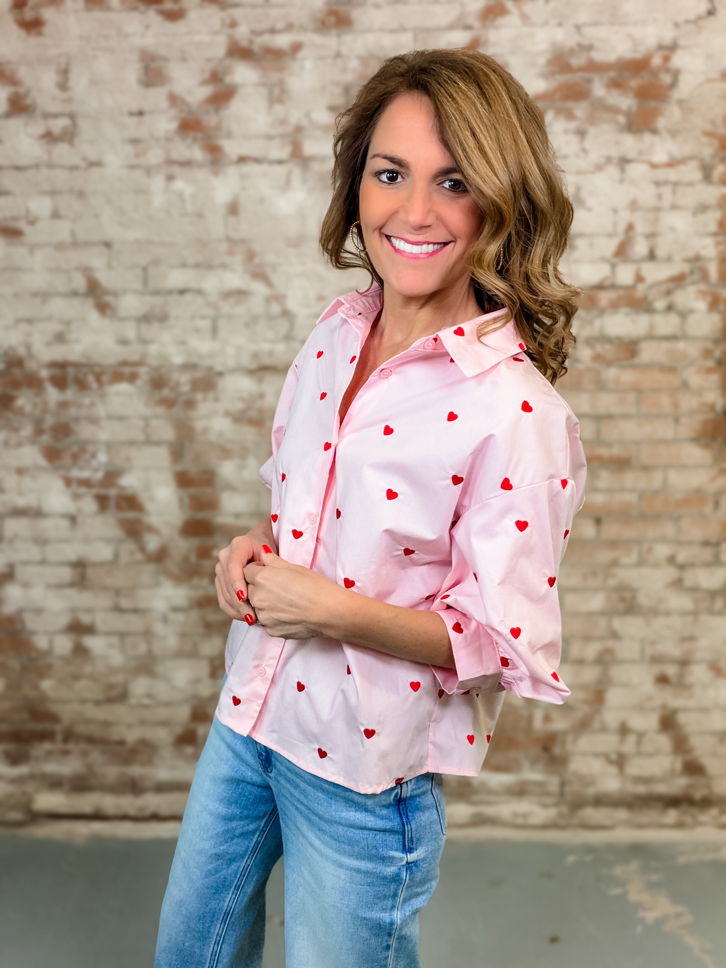 Alannah Heart Embroidered Top