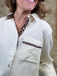 Kinsley Gauze Button Down Top