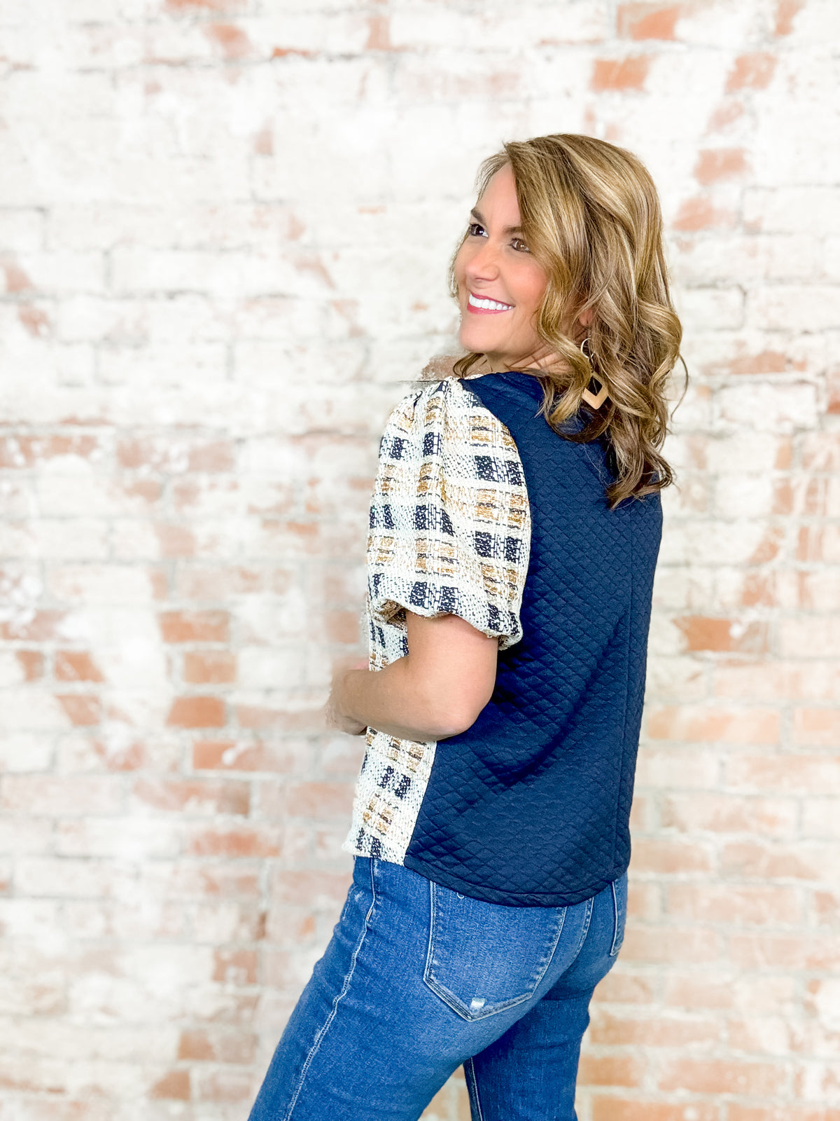 Goldsboro Mixed Tweed Top