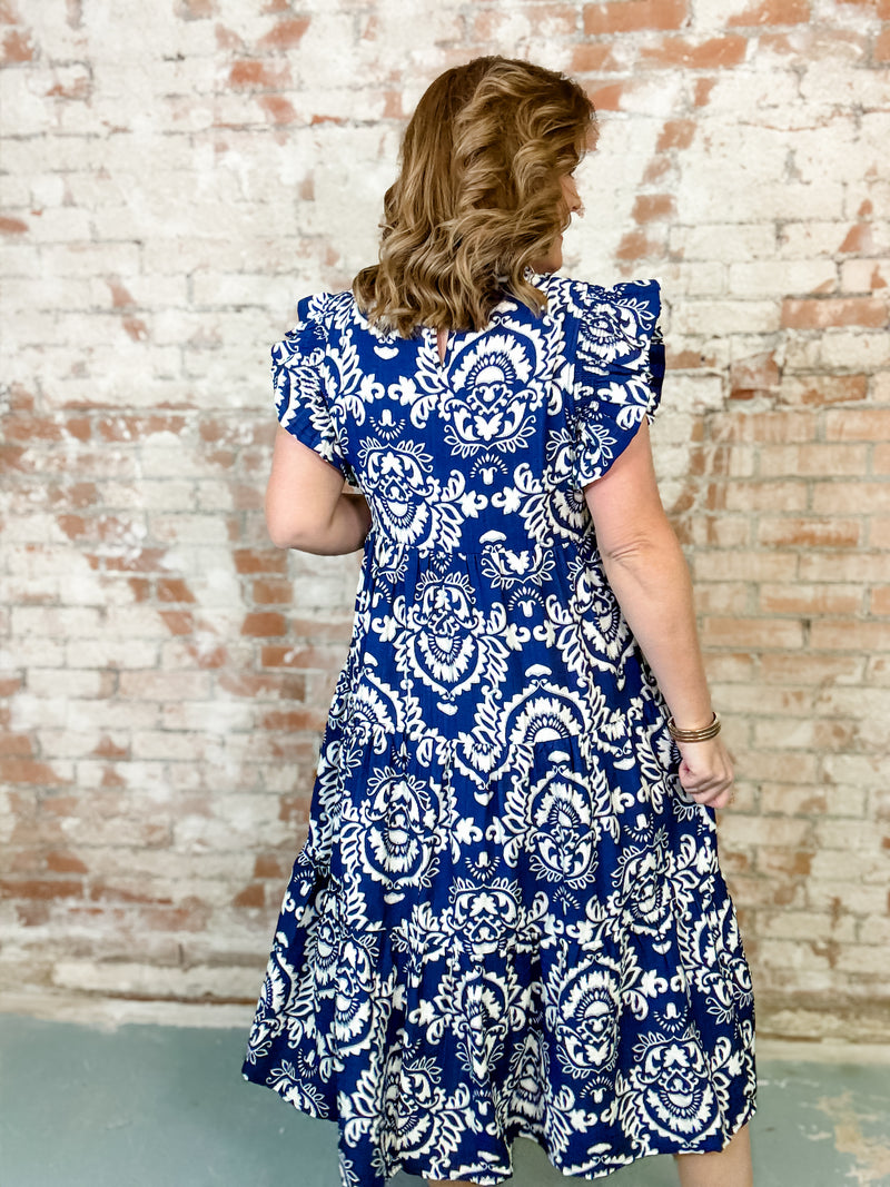 Presley Flutter Sleeve Dress