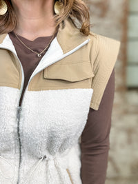 Gretchen Split Sherpa Vest