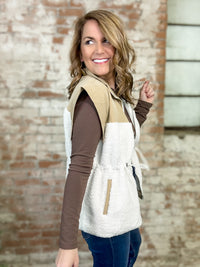 Gretchen Split Sherpa Vest