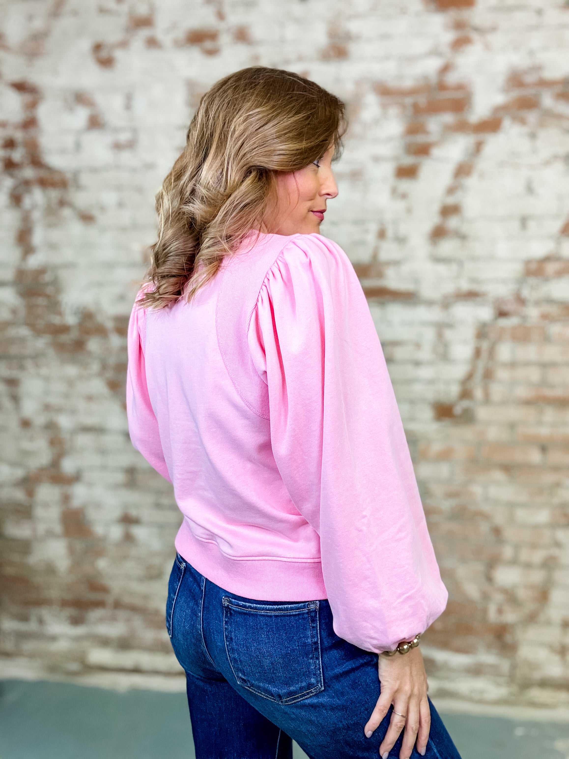 Grace Washed Sweatshirt Top