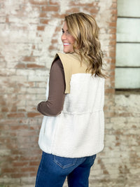 Gretchen Split Sherpa Vest