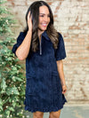 Coastal Bubble Sleeve Dress