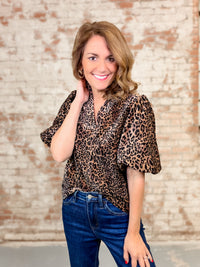 THML Pembrook Cheetah Top - FINAL SALE