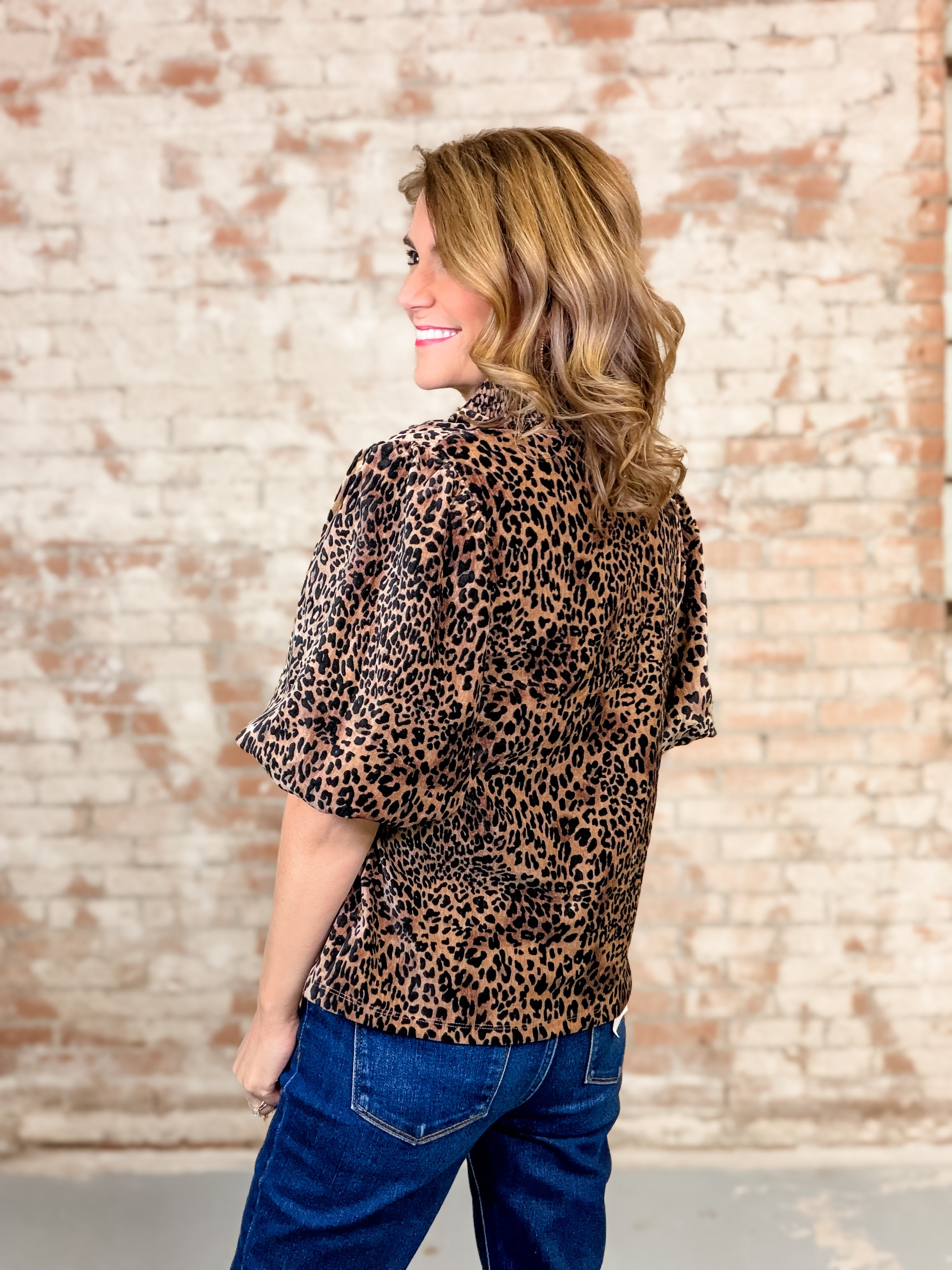 THML Pembrook Cheetah Top - FINAL SALE