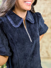 Coastal Bubble Sleeve Dress