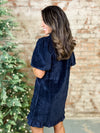 Coastal Bubble Sleeve Dress