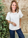 Snowy Pearl Top