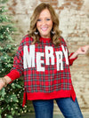 Merry Plaid Christmas Sweater