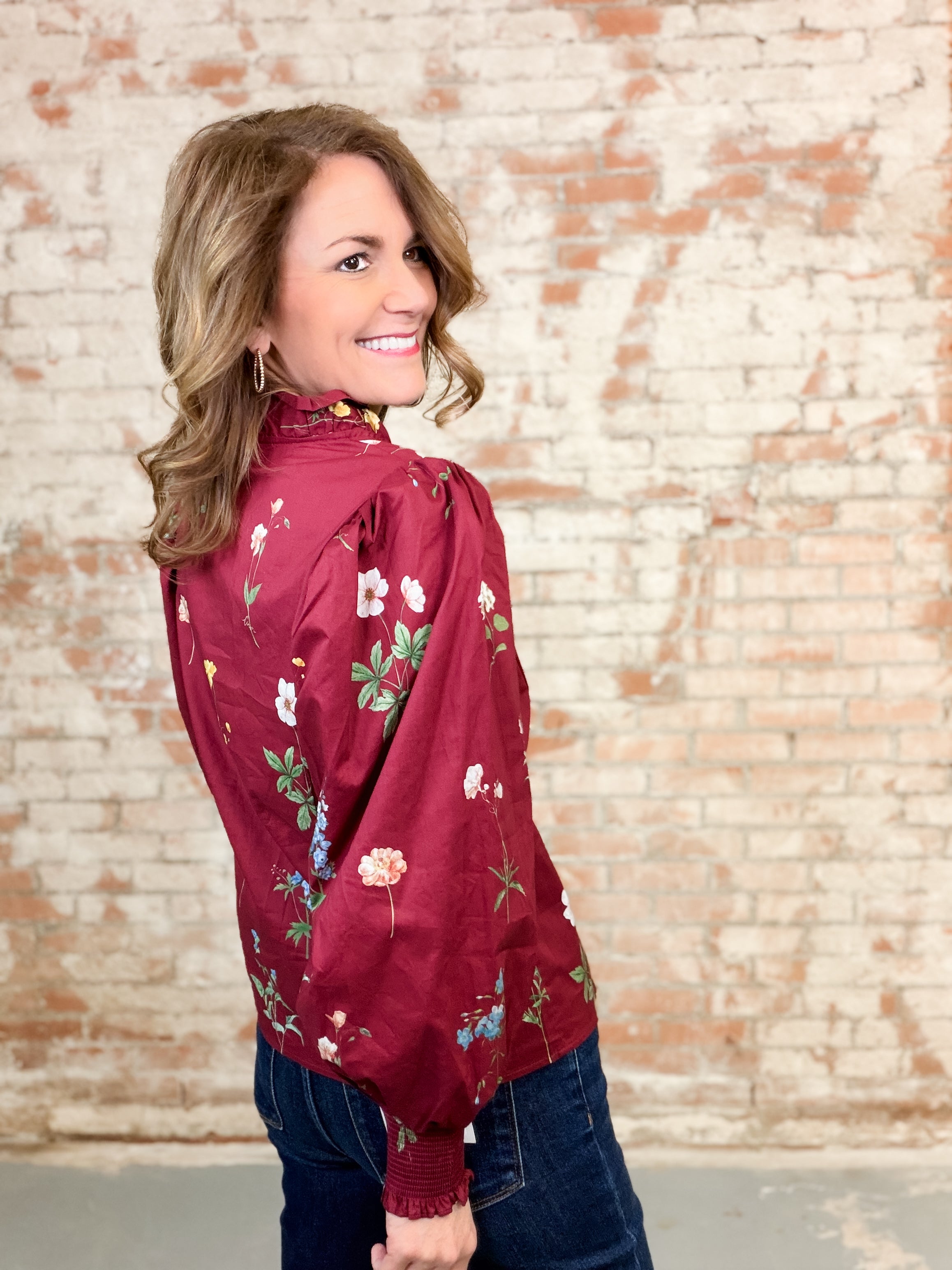 Eirwen Floral Print Top - FINAL SALE