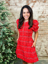 Juliet Sparkle Plaid Dress