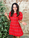 Juliet Sparkle Plaid Dress