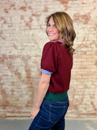 Haleigh Colorblock Knit Top