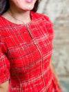 Juliet Sparkle Plaid Dress