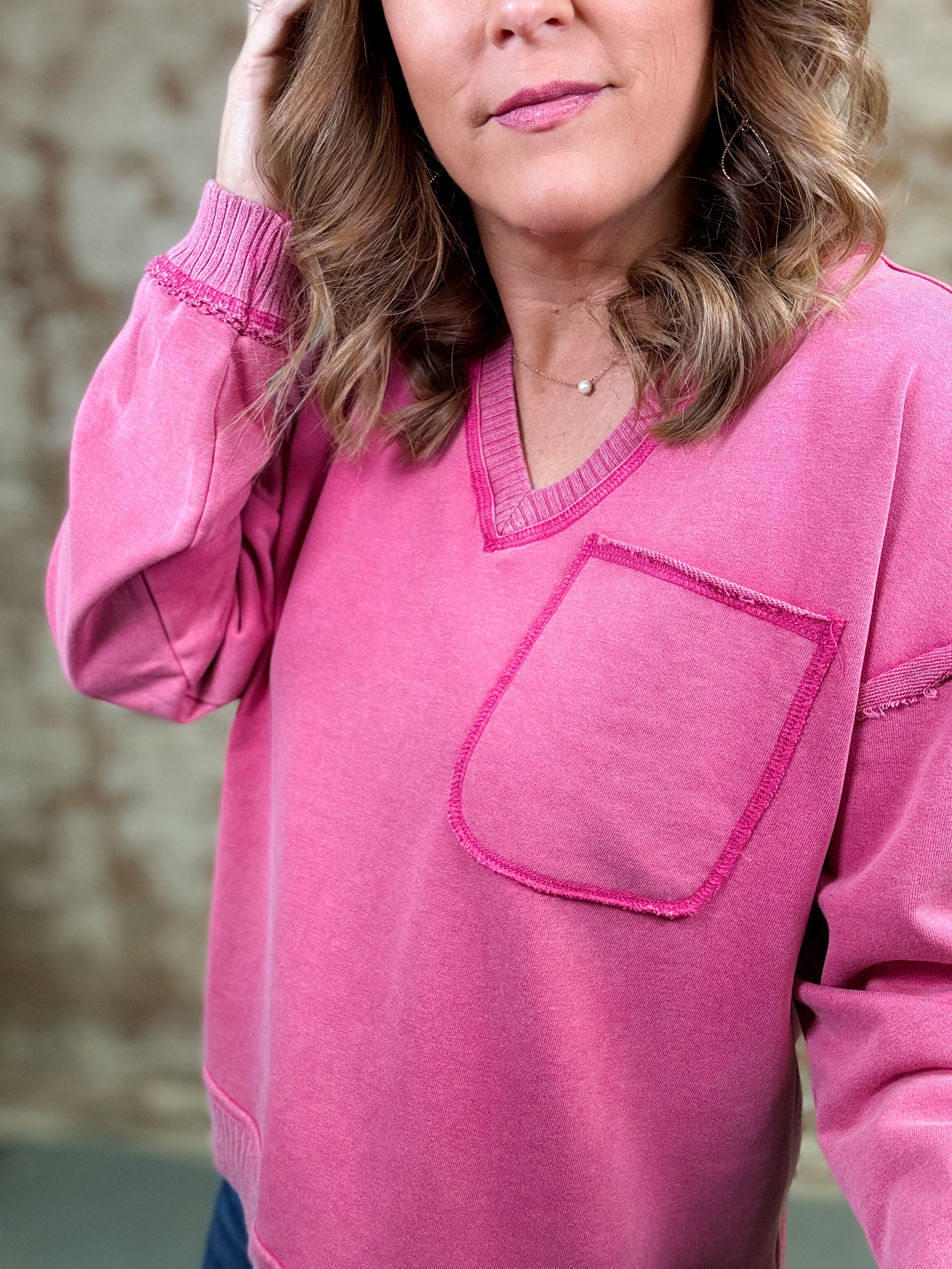 Anislee Raw Cut Casual Top