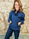 Mulberry Snap Sweatshirt
