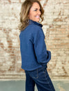 Mulberry Snap Sweatshirt