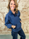 Mulberry Snap Sweatshirt