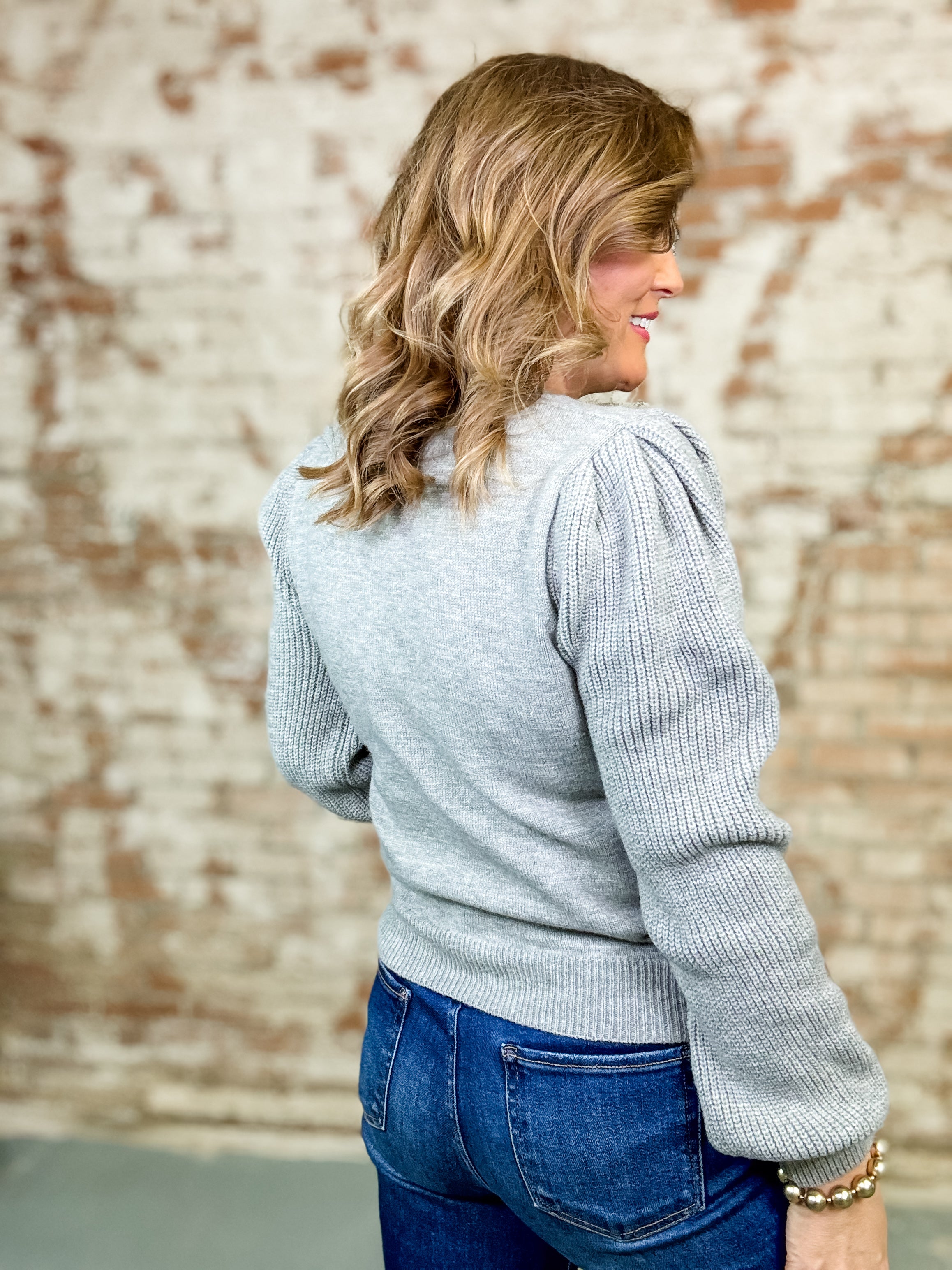 Alastair Puff Sleeve Sweater