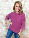 AmyLynn Mineral Washed Sweater Top