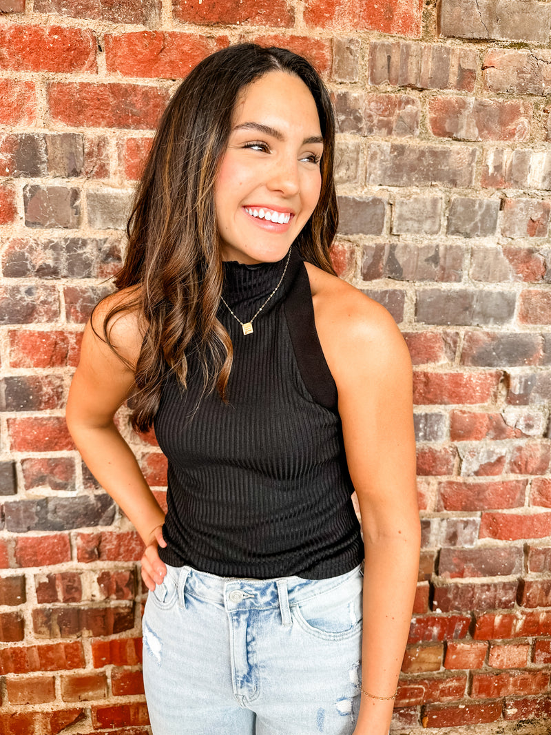 Ribbed Sleeveless Top