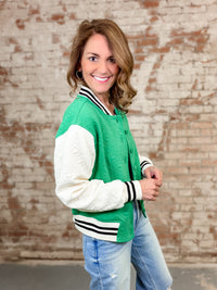 THML Audrey Textured Colorblock Jacket