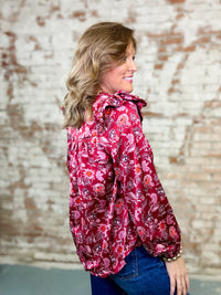 Ellie Long Sleeve Ruffle Top