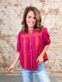 Ivy Jane Gideon Embroidered Top