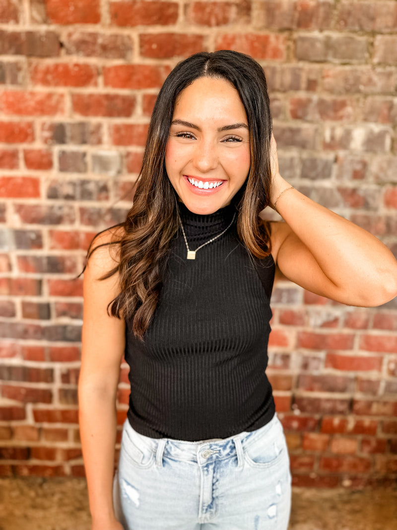 Ribbed Sleeveless Top