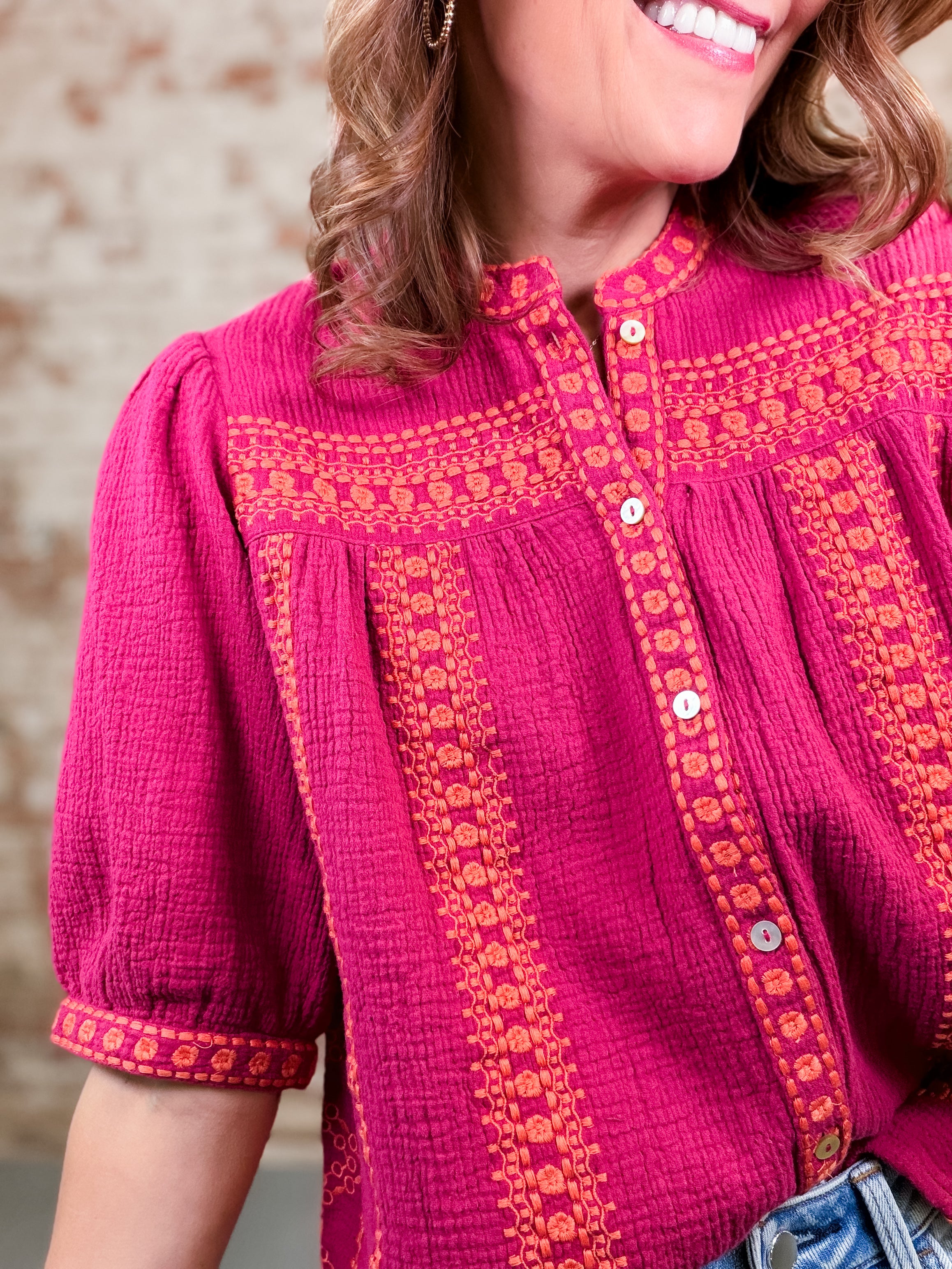 Ivy Jane Gideon Embroidered Top