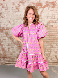 Donna Floral Tiered Dress