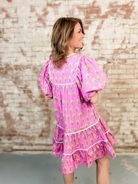 Donna Floral Tiered Dress