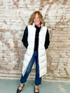 Frosty Long Puffer Vest