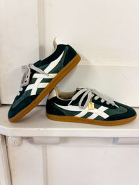 Shu Shop Sasha Green Suede Sneaker