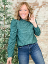 THML Carlee Textured Velvet Top